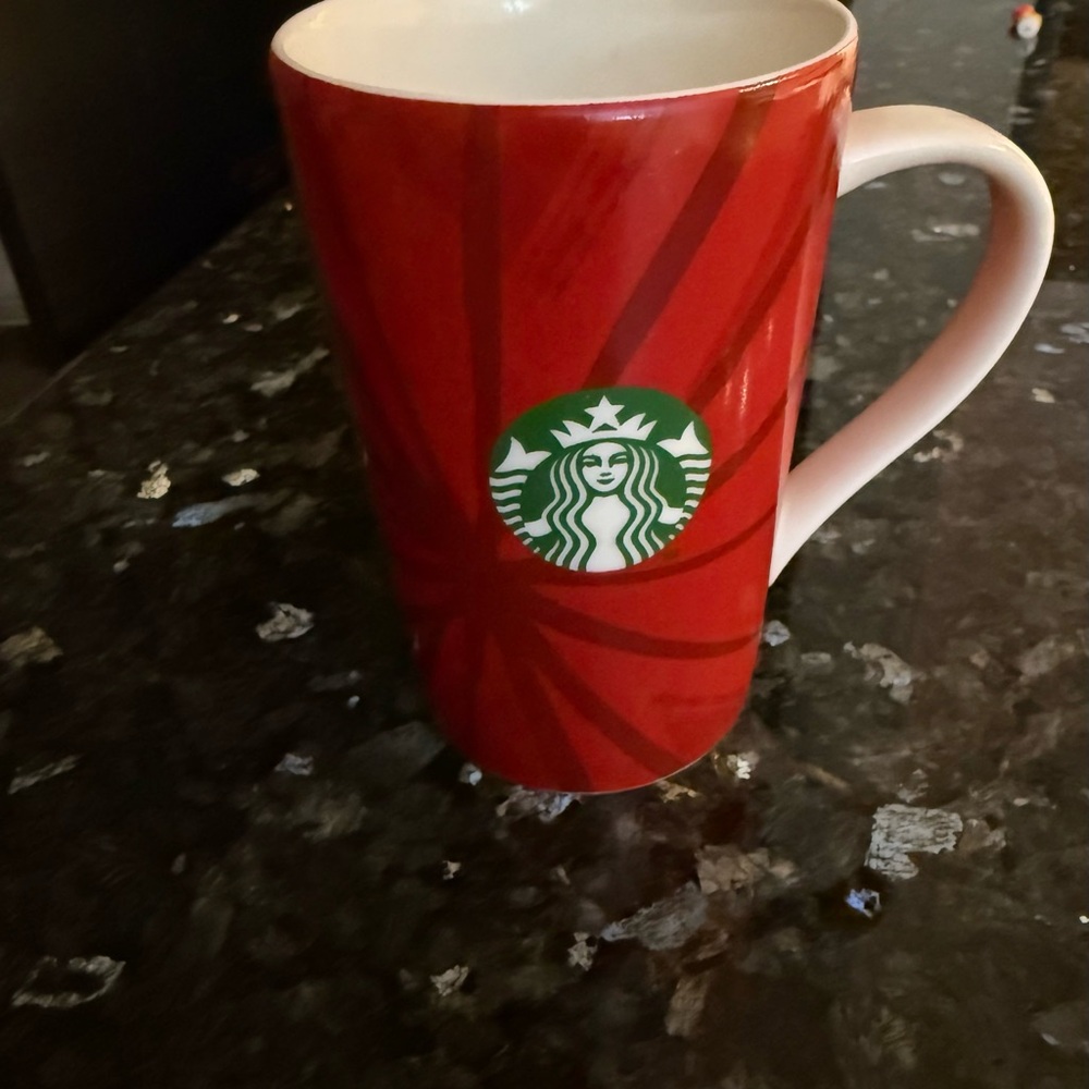 Starbucks Bold Red Mug with Iconic Logo